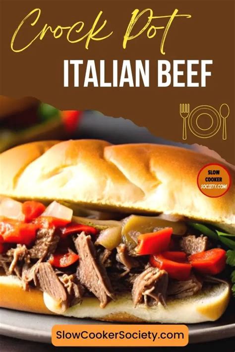 Crock Pot Italian Beef Recipe