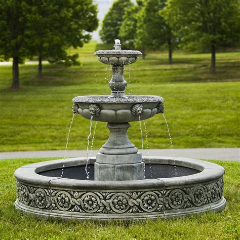 Parisienne Two Tier Fountain Extra Large Kinsey Garden Decor