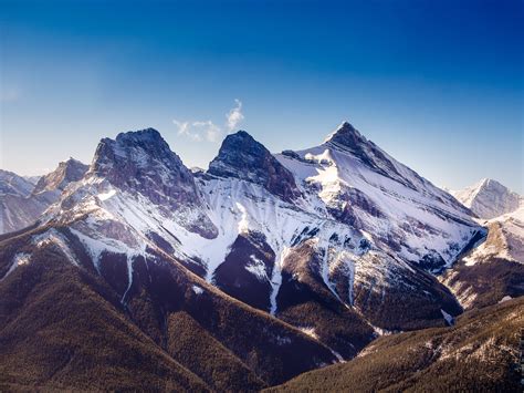 Three Sisters, Canmore, Alberta, Canada [OC] [4608 x 3456] : EarthPorn