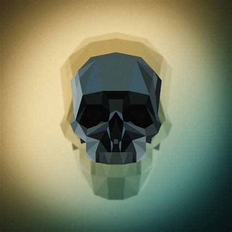 Low Poly Skull on Behance