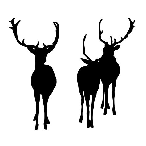 HD wallpaper: wildlife silhouette of deer on white background, herd, nature | Wallpaper Flare
