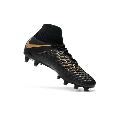 Nike Hypervenom Phantom III DF FG Cleats Black Gold