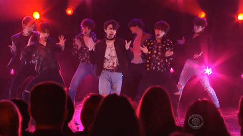 BTS Is Perfectly in Sync for Performance of ‘Fake Love’ on ‘Late Late ...