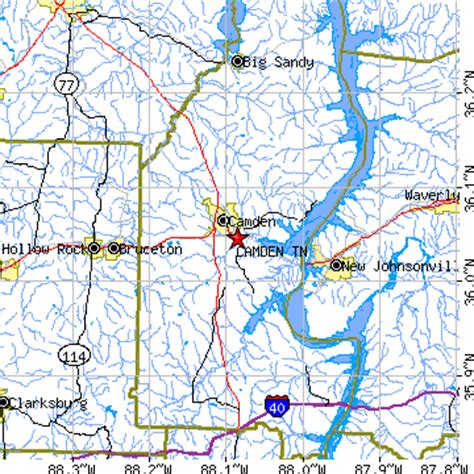 Camden, Tennessee (TN) ~ population data, races, housing & economy