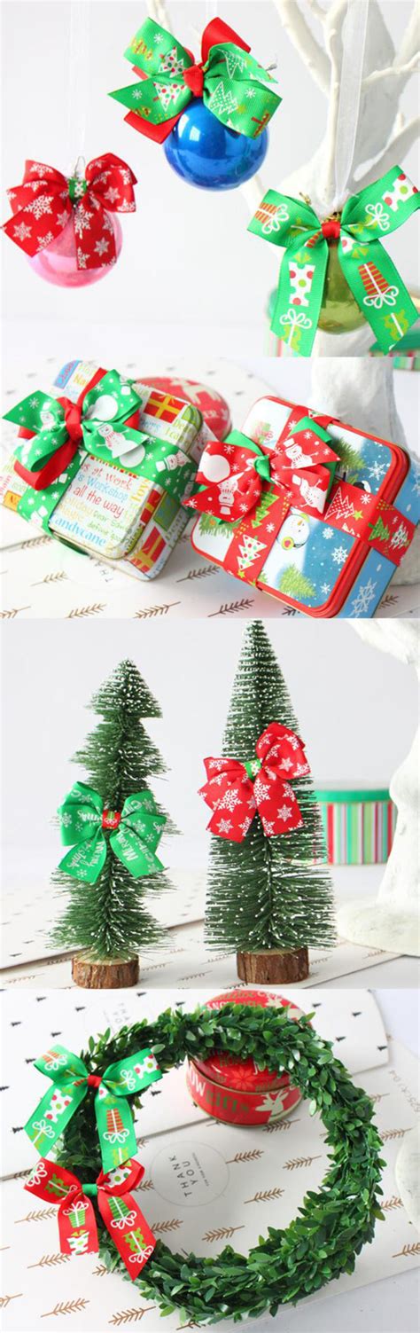 [merry Christmas] Green, Diy Ribbon For Christmas Gift Wrapping Ribbon | #Bizwhiznetwork.com ...