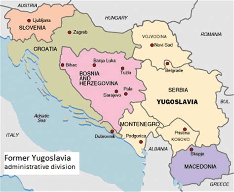 Former Yugoslavia in 1991: administrative division. | Download Scientific Diagram