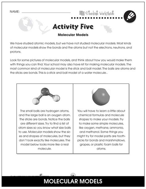 Atoms, Molecules & Elements - BONUS WORKSHEETS - Grades 5 to 8 - eBook - Bonus Worksheets - CCP ...