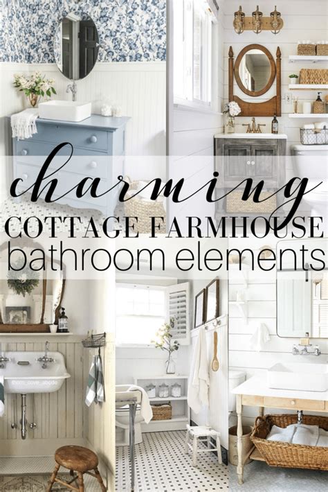 Charming Cottage Farmhouse Bathroom Elements - Pine and Prospect Home