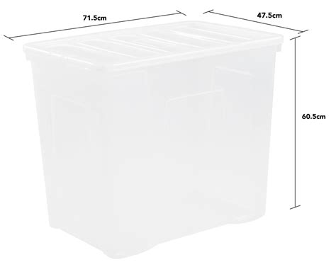 Crystal 160L Box & Lid Clear - 12070 - What More UK