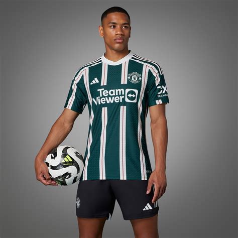 adidas Manchester United 23/24 Away Authentic Jersey - Green | adidas TZ