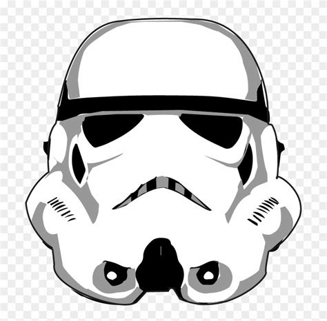 Star Wars Clipart Helmet - Stormtrooper Helmet Vector Png - Free ...