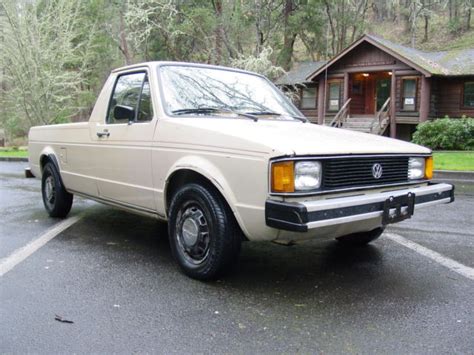 1982 VW RABBIT DIESEL CADDY PICKUP TRUCK WITH 5 SPEED MANUAL AND NEWER ...