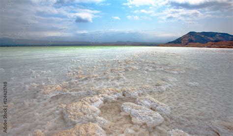 LAKE ASSAL,DJIBOUTI-FEBRUARY 06,2013:The saltiest lake in the world ...