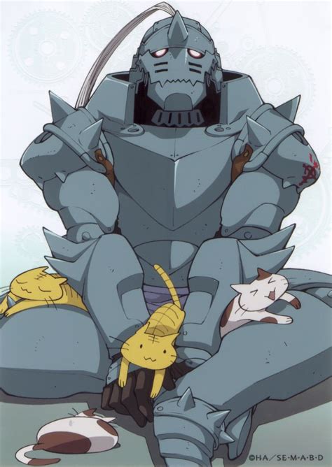 Alphonse Elric - Fullmetal Alchemist/Brotherhood - He has cats everywhere on him, lol ...