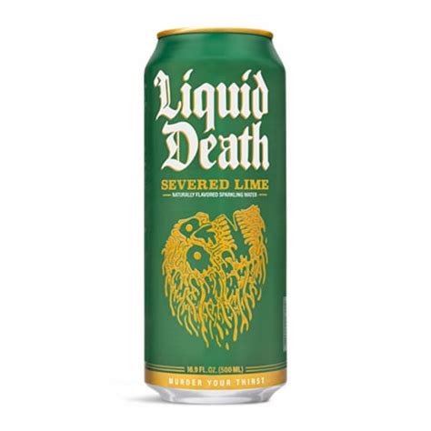 Liquid Death® Severed Lime Flavored Sparkling Water Can, 16.9 fl oz - Fred Meyer