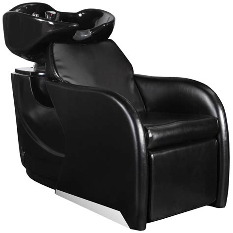 Salon Equipment Hair Washing Shampoo Backwash Bowl Unit Sink Chair SU-37BLK - Walmart.com