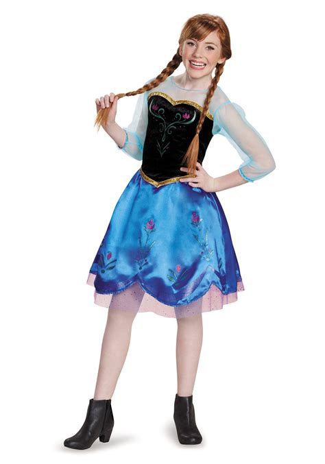 Tween Frozen Traveling Anna Costume