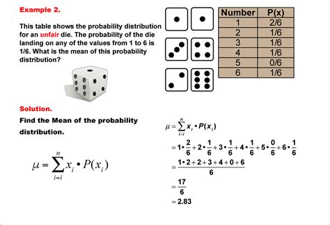 Student Tutorial: Mean of a Probability Distribution | Media4Math