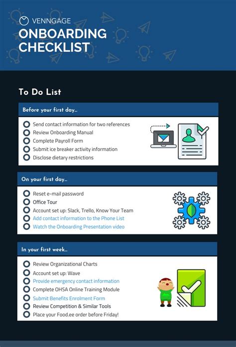 50+ Infographic Ideas, Examples & Templates for 2024 - Venngage | Onboarding checklist, Employee ...