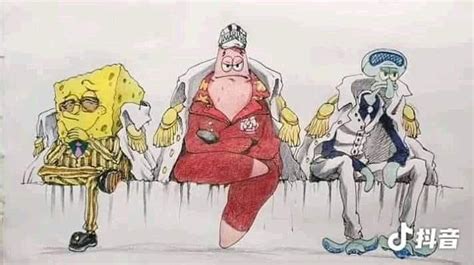 The three Admirals: Spongebob edition | Crossover | Know Your Meme | One piece comic, One piece ...