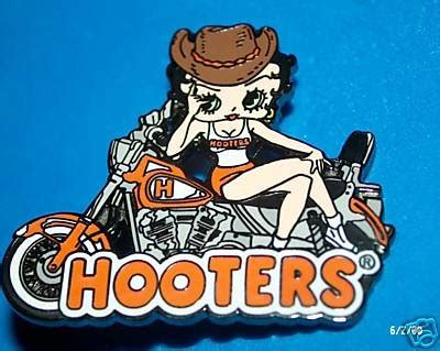 HOOTERS BETTY BOOP COWBOY HAT MOTORCYCLE PIN | #45364999