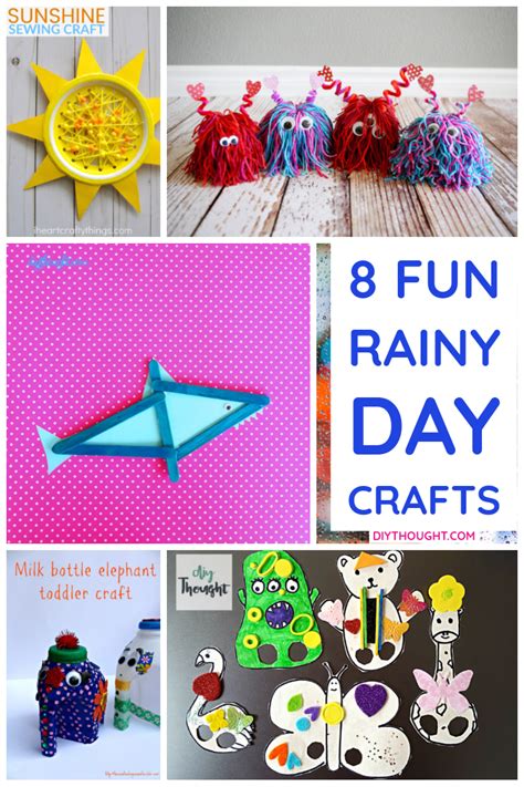 8 Fun Rainy Day Kids Crafts - DIY Thought