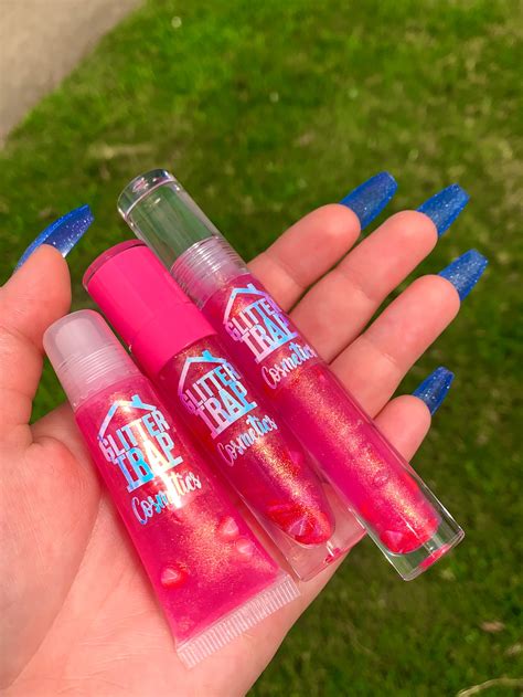 Pink Drink Strawberry Lip Gloss | Glitter Trap Cosmetics