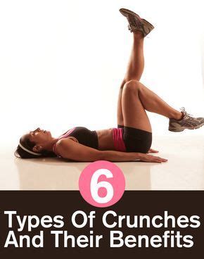 6 Types Of Crunches And Their Benefits | Exercise, Healthy fitness, Fitness training