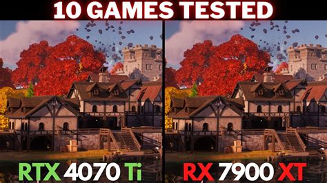 RTX 4070 Ti vs RX 7900 XT | 1440p Ray Tracing, 10 Games Tested - YouTube