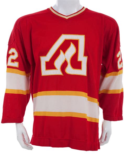 Atlanta Flames Jersey worn by Noel Picard - 1972-73 Season | HockeyGods