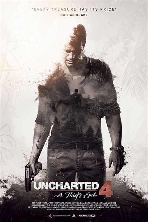 Uncharted 4: A Thief's End - Unofficial Poster on Behance | Uncharted, Uncharted game, Video ...