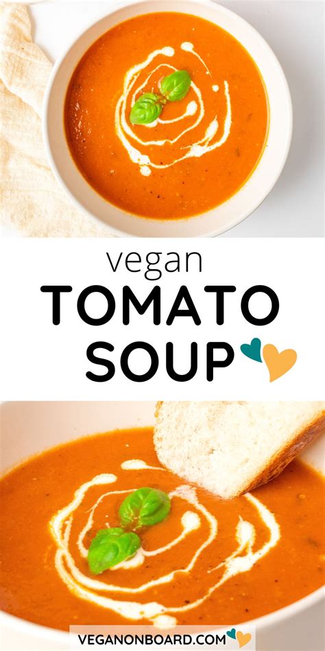 Vegan Tomato Soup - Vegan on Board