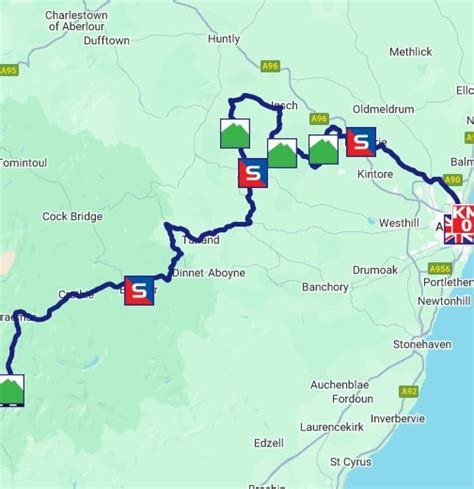 Tour of Britain 2022 | Stage one | Aberdeen > Glenshee Ski Centre - Google My Maps