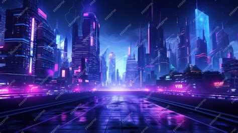 Premium Photo | Futuristic cyberpunk modern city background wallpaper ...