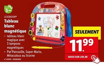 Lexibook Tableau blanc magnétique - En promotion chez Lidl