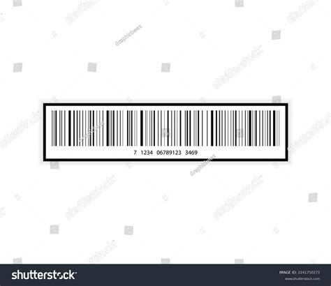 Fake Barcode Label Vector Template Ean-13 Stock Vector (Royalty Free ...