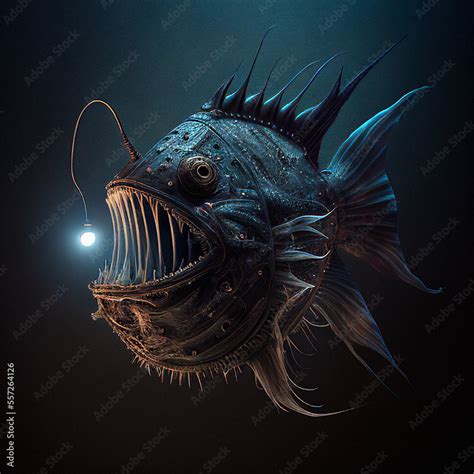 Angler Fish (Not accurate) - Generative AI Stock Illustration | Adobe Stock