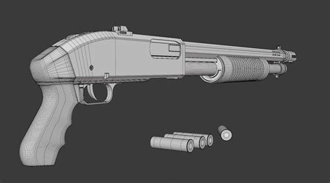 Single Barrel Shotgun 3D Model - TurboSquid 1785678