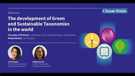 The development of Green and Sustainable Taxonomies in the world - YouTube