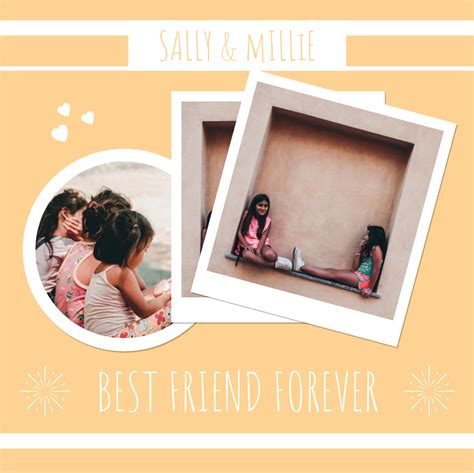 Funky Friendship Collage Instagram Post | Post do Instagram Template