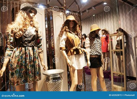 Fashion Shop Window Clothing Store Front Stock Photo - Image: 63352872