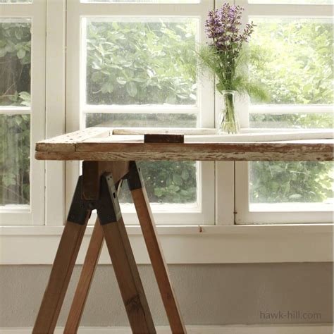 How to Build a DIY Sawhorse Table for $25 | Hawk Hill