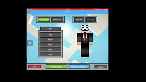 Minecraft skin creator for PE and PC (IOS APP) - YouTube