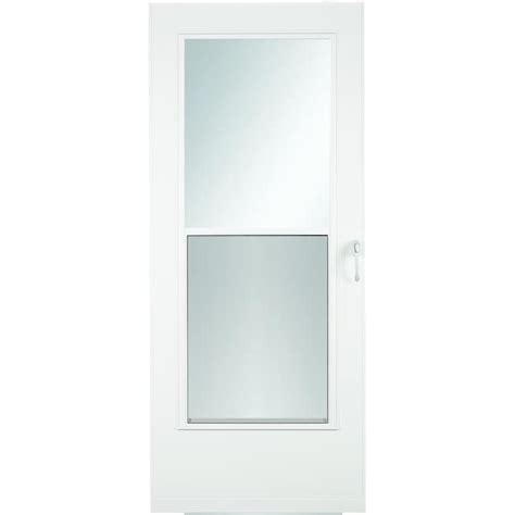 LARSON Mobile Home 30-in x 74-in White Mid-View Universal Reversible ...