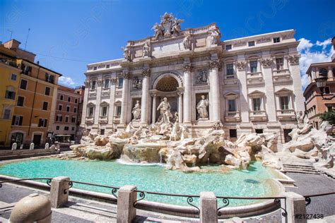 The Trevi Fountain in Rome Italy - stock photo 2127438 | Crushpixel