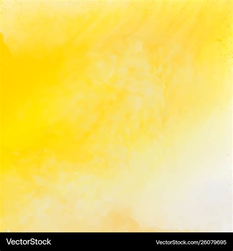 Bright yellow watercolor texture background Vector Image