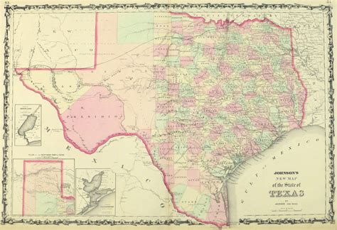 Map of Texas, 1862 - Original Art, Antique Maps & Prints