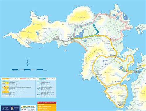 Map of Achill Island - Bing Images | Cycling route, Island, Image