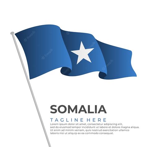 Premium Vector | Template vector somalia flag modern design