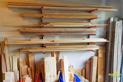 Lumber Storage for a Small Space | Lumber Organization - Mama Needs a Project